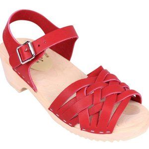 Braided Low Heel Clogs